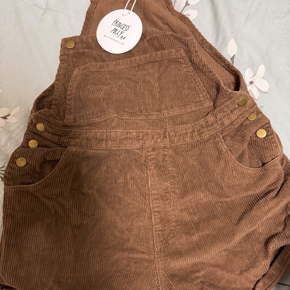Princess Polly Pants - KACEY OVERALLS BROWN